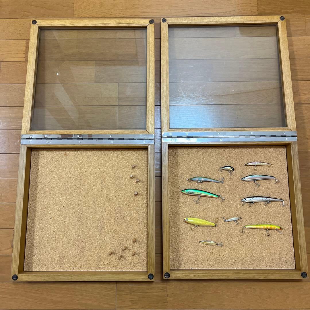 インテリア　ガラスケース　2セット　ルアー
