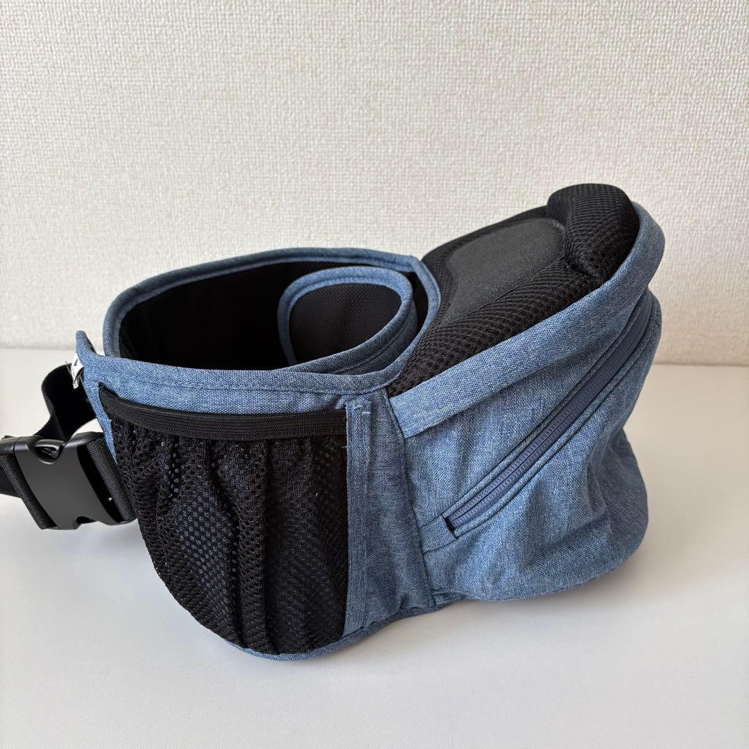 ラッキー工業　ポルバンアドバンス　ヒップシート　ダブルショルダーストラップ　水色