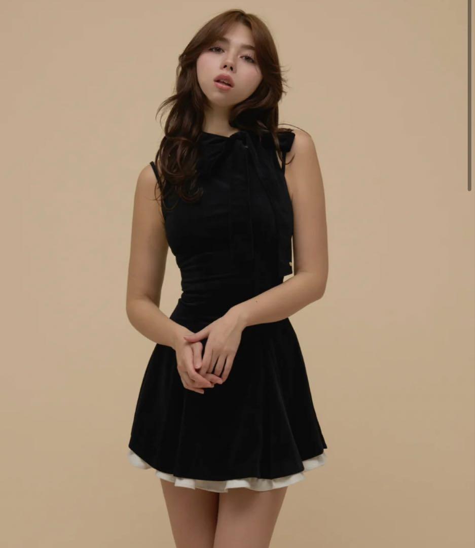 andmary Daisy velour mini dress 新品未開封