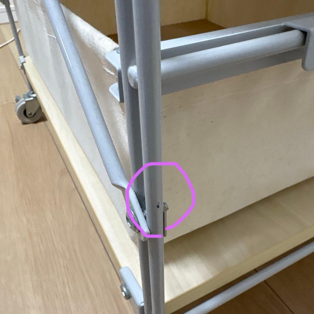 無印良品 スチールユニットシェルフ帆布バスケットセット・幅５６ｃｍタイプ