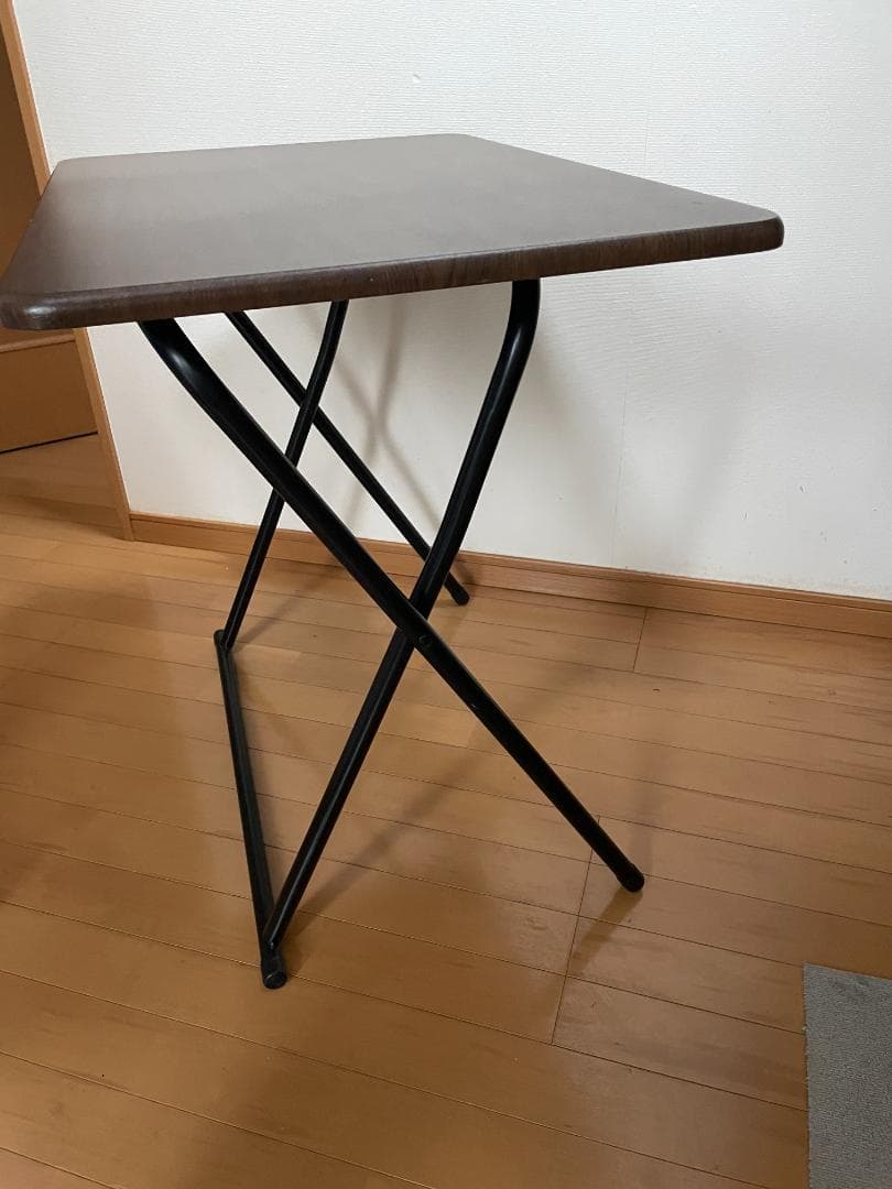 ブラウン 折りたたみデスク 木製 B