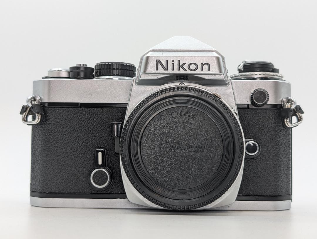 【美品完動品】Nikon FE フィルムカメラ シルバー ボディ 人気機種