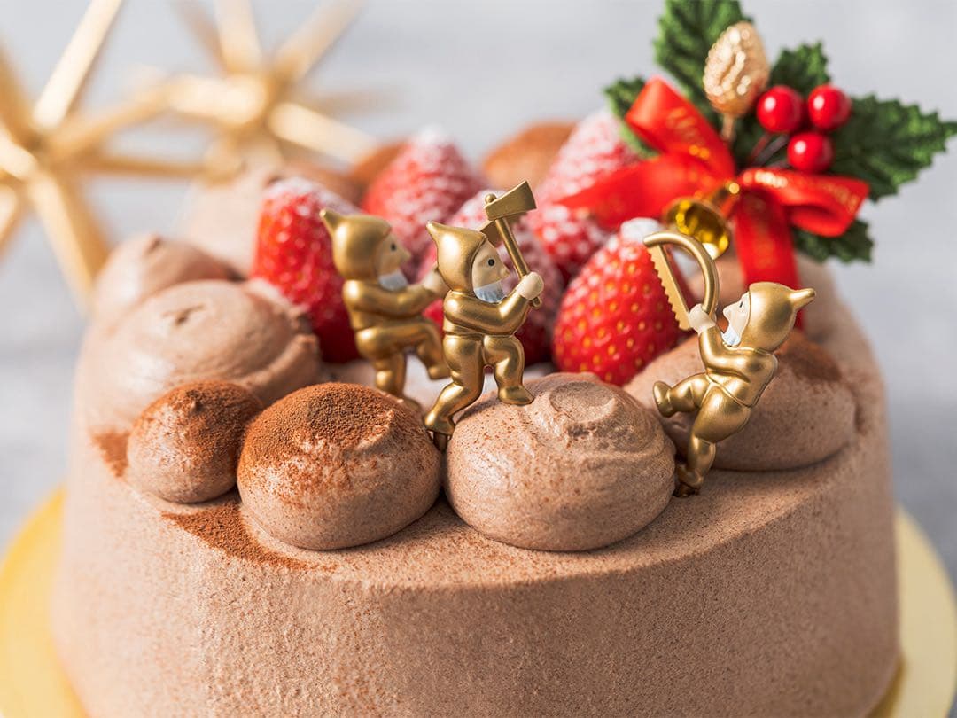 クリスマスケーキピック、30セット　森の小人、サンタ、飾り、雪の結晶、cotta