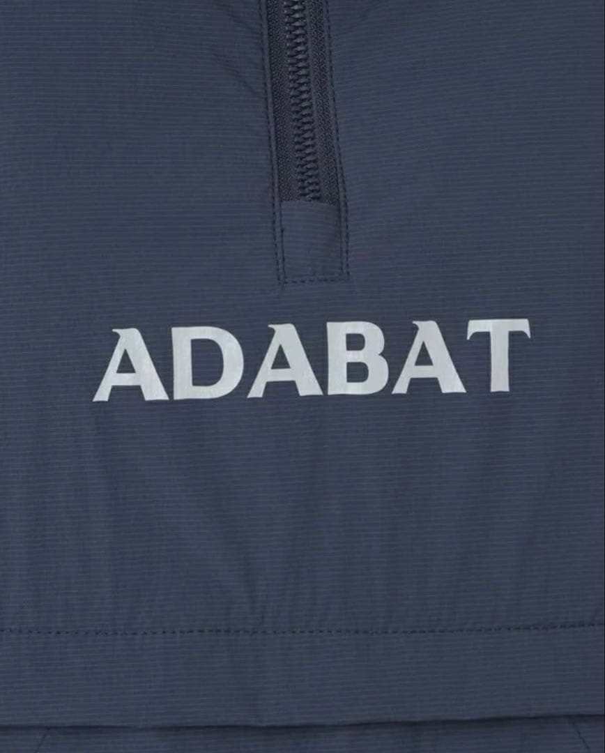 年末値下げ❗️ADABAT ネイビー ハーフジップ 半袖シャツ