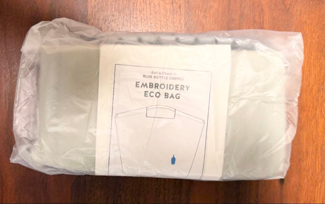 【新品未使用】ブルーボトルコーヒー　エンブロイダリーエコバッグ グレー