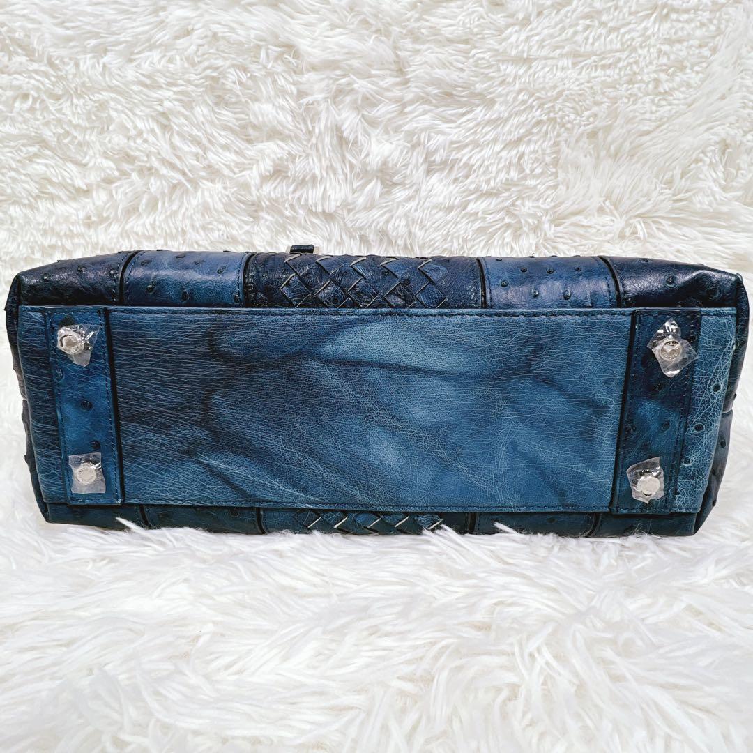 【希少】LEATHER JEWELS オーストリッチ　イントレチャート　2WAY