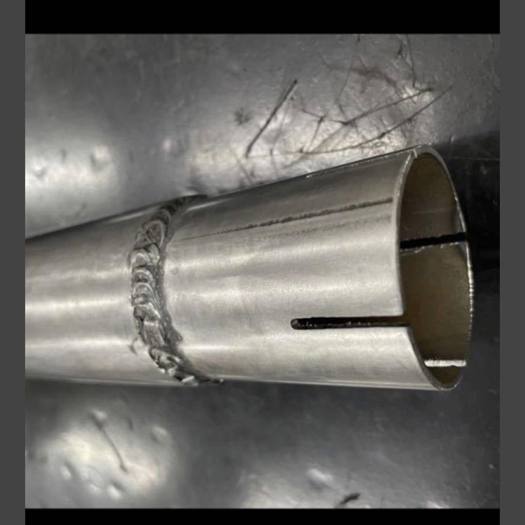 ぽ*ん様 ワンオフ　SR400 ショート菅　ドラッグパイプスラッシュカットマフラ