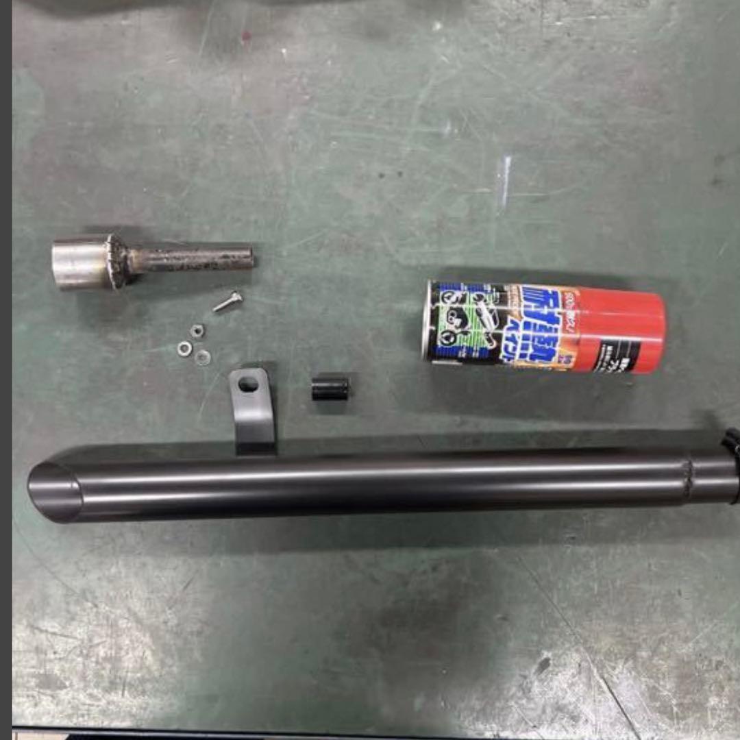 ぽ*ん様 ワンオフ　SR400 ショート菅　ドラッグパイプスラッシュカットマフラ