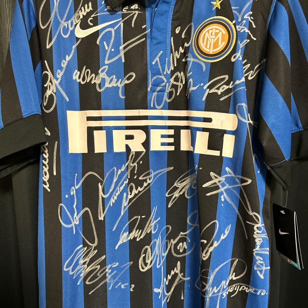 インテル　チームサイン　ユニフォーム　長友佑都　日本代表　タグ付き　証明書有り