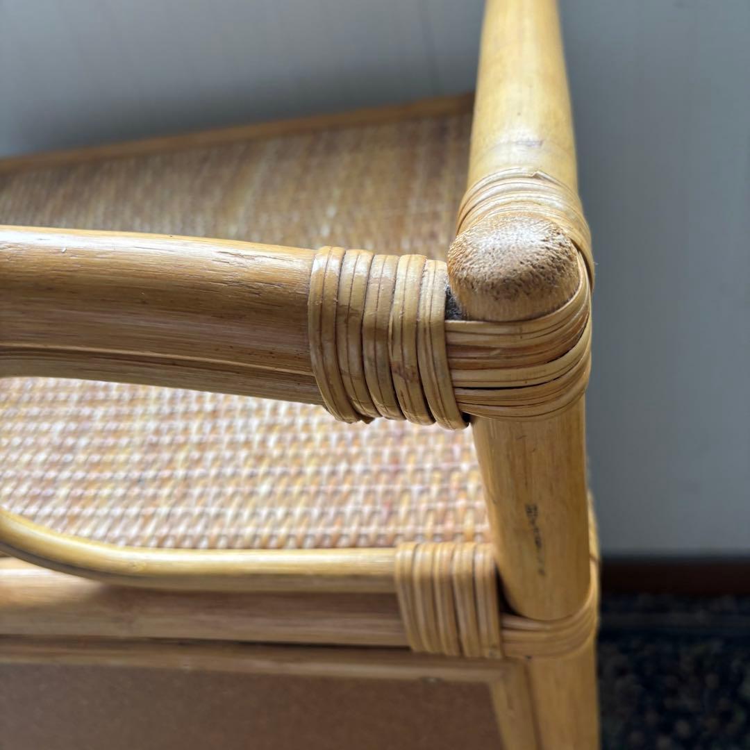 ヴィンテージ☆ラタンチェスト 4段 収納棚 ナチュラル アジアン家具 籘家具