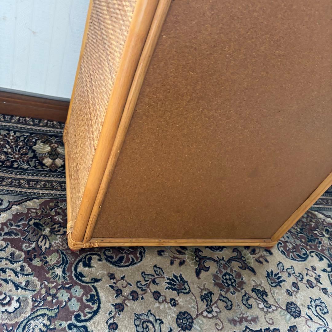 ヴィンテージ☆ラタンチェスト 4段 収納棚 ナチュラル アジアン家具 籘家具