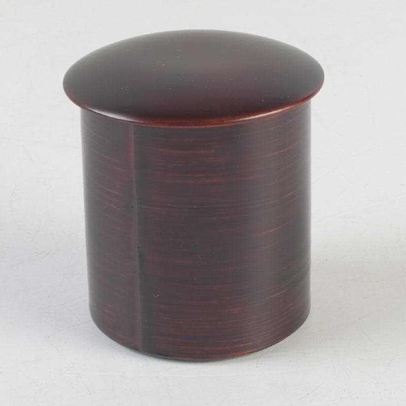 茶道具　塗師　手塚隆作　桧小筒　金輪寺棗　共布共箱　V　9895