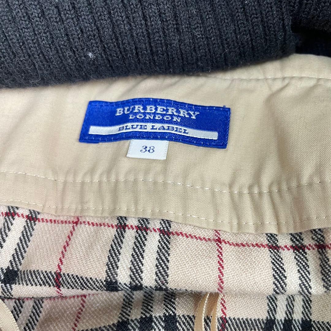 バーバリーブルーレーベル　ドッキングワンピース　タートルネック　ノバチェック