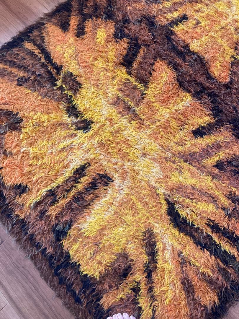 シャギーラグ ヴィンテージ イギリス 135x190cm