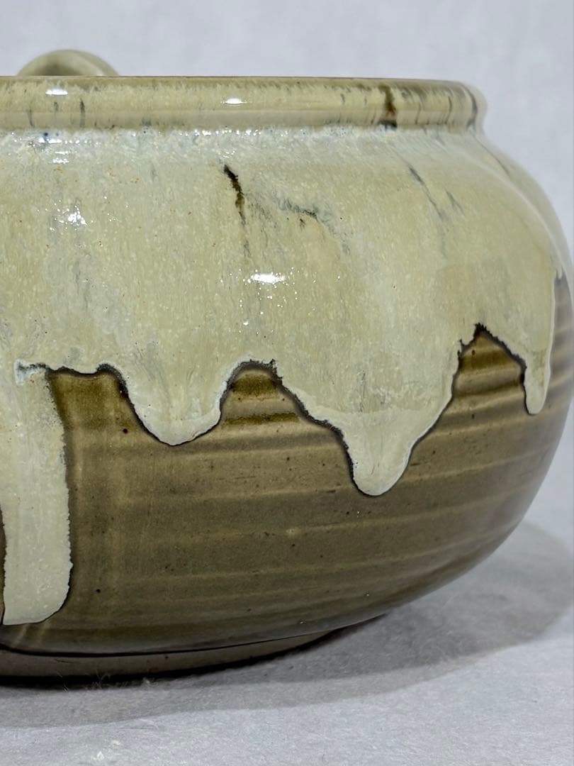 即中斎好　福森比路志造　萬古捻梅水指　替蓋付　美品　共箱　茶道具　送料込