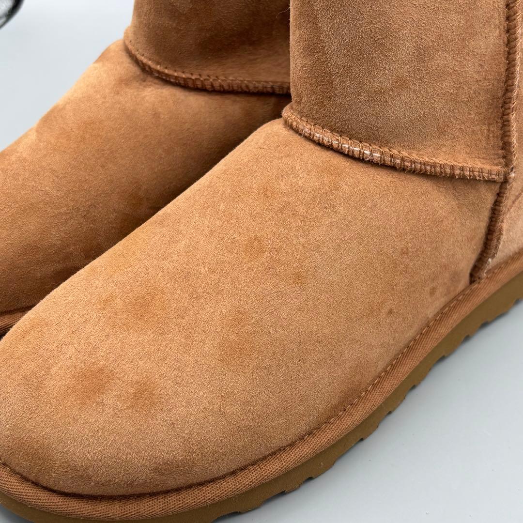 【新品訳あり】UGGクラシックミニⅡ ムートンブーツチェスナット26cm