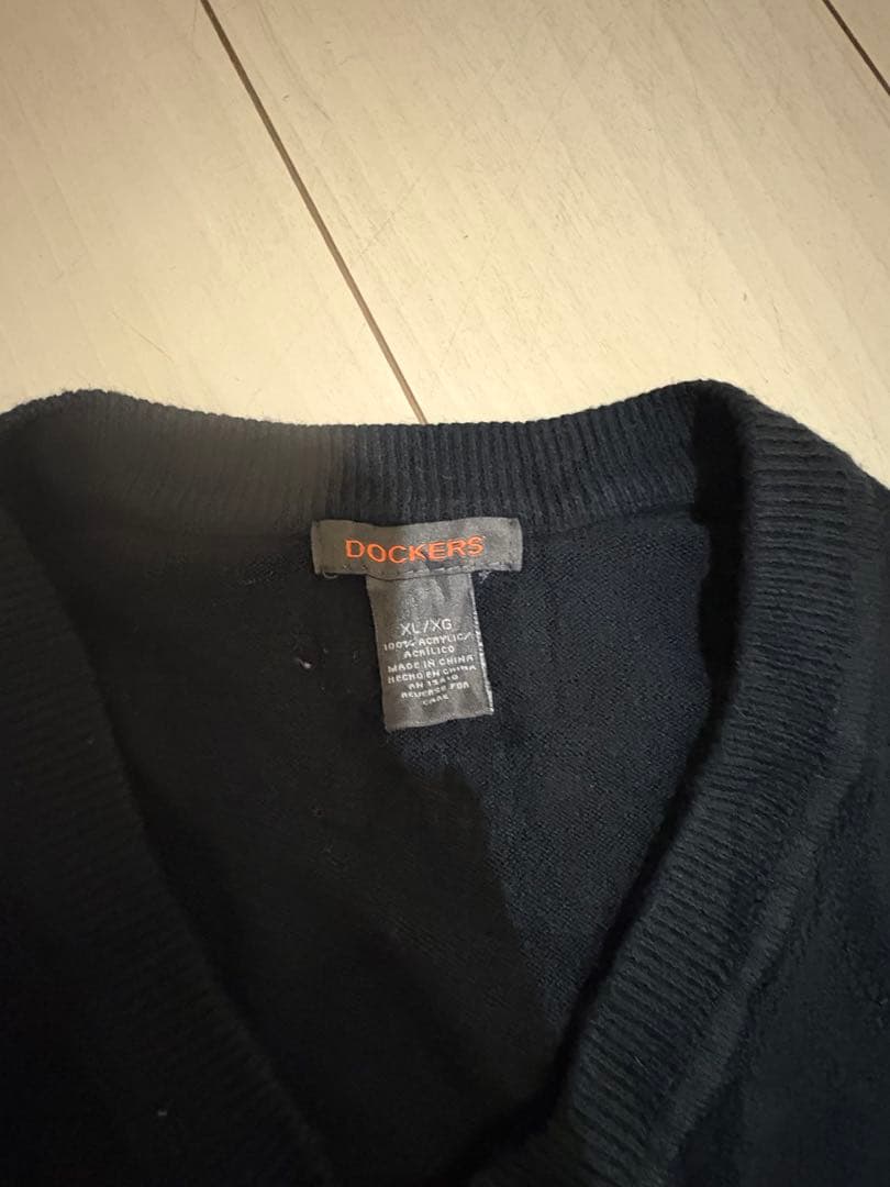 【Vintage】90s 00s Vneck Black Knit