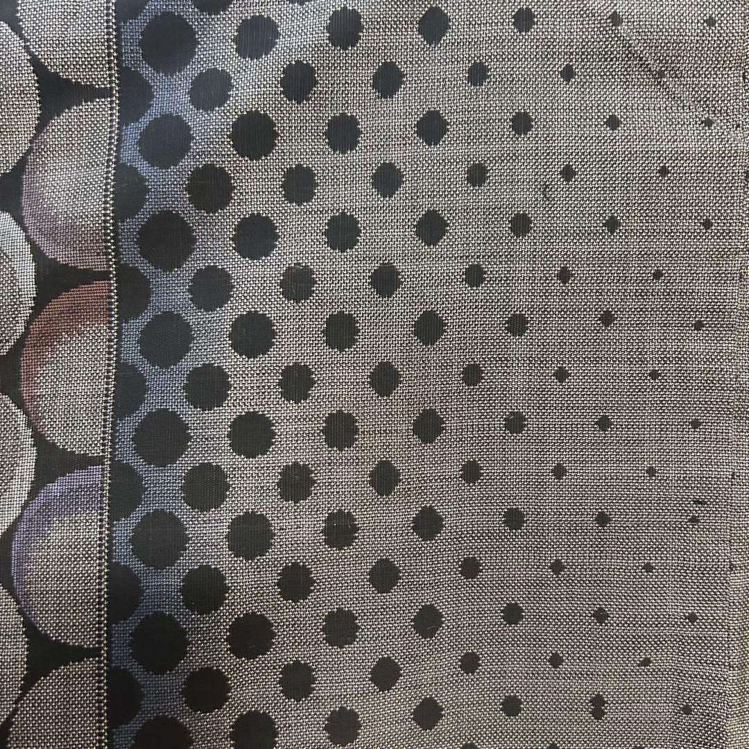【 値下げ 】 未使用品　オシャレな水玉柄　本場泥大島紬　着物スキ倶楽部４７４