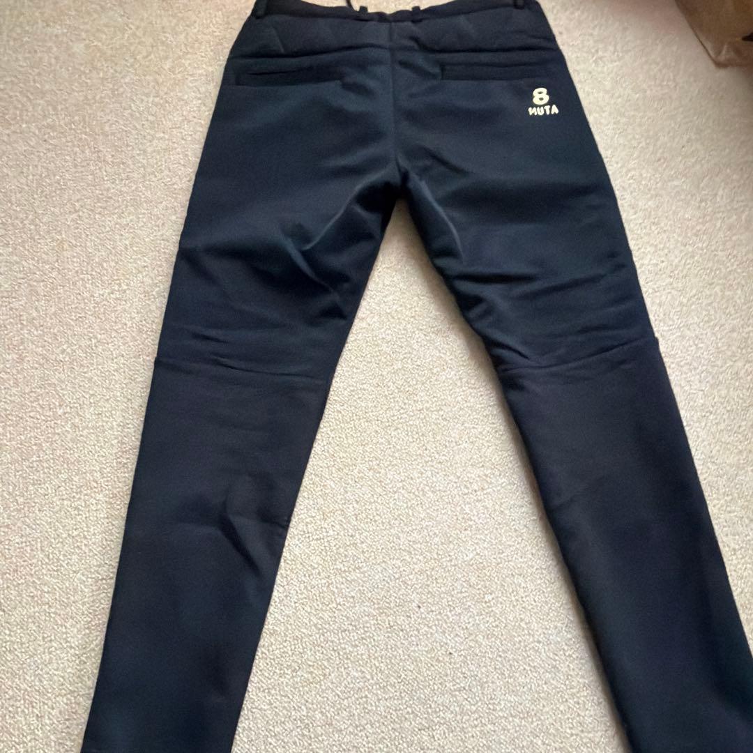 MUTAMARINE ブラックパンツ キルティングポケット