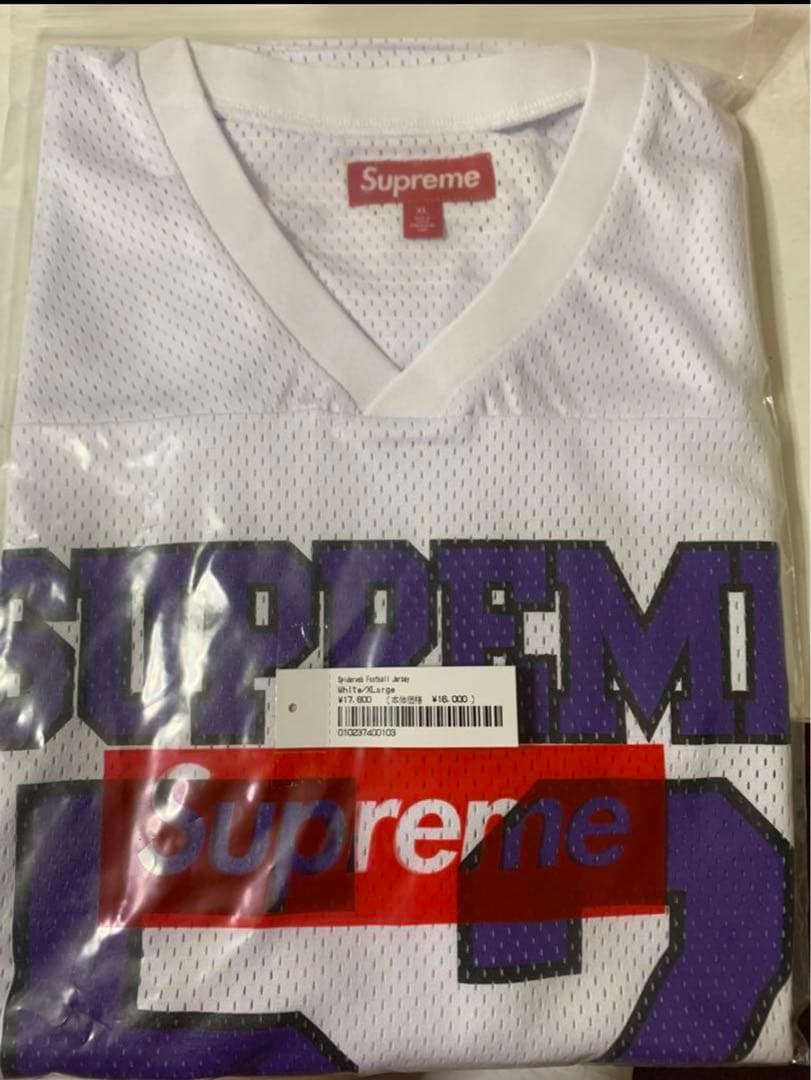 シャツ Supreme Spiderweb Football Jersey White