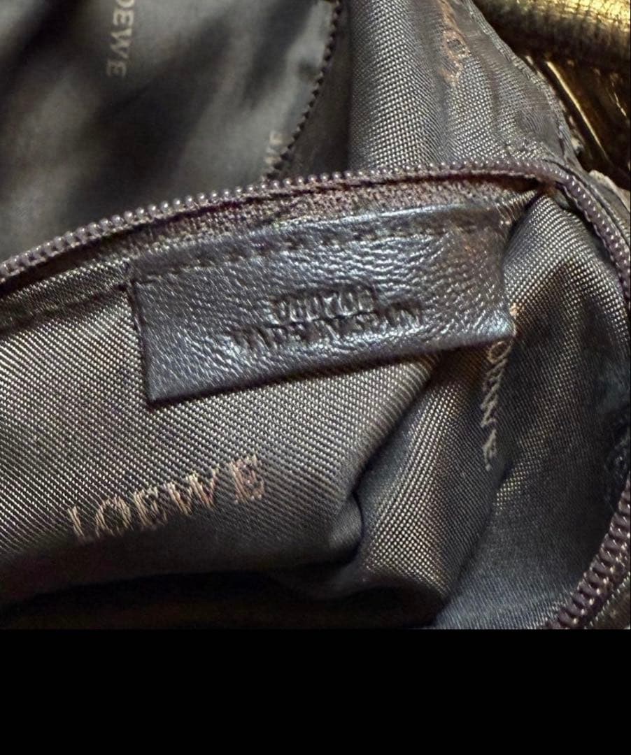 LOEWE アナグラム ナッパアイレ ラムレザー ハンドバッグ　ブロンズ