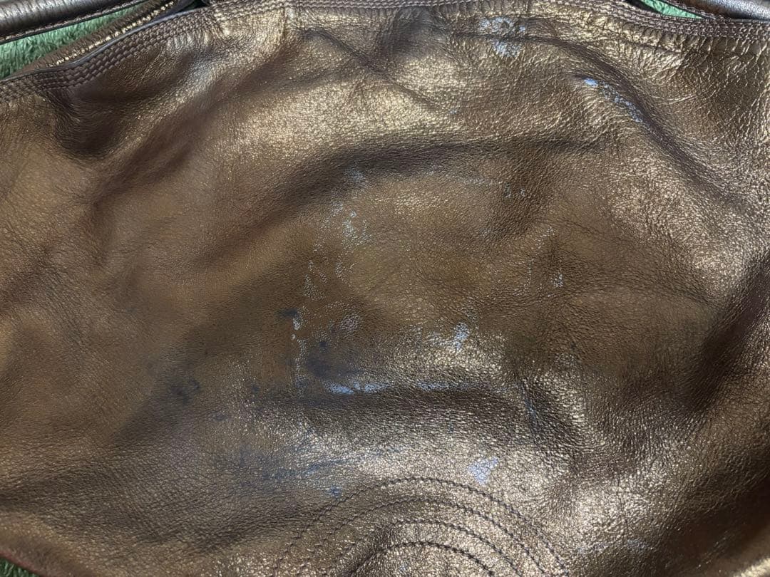 LOEWE アナグラム ナッパアイレ ラムレザー ハンドバッグ　ブロンズ