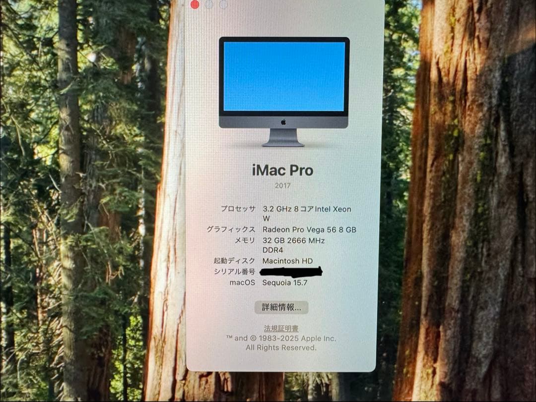Apple iMac Pro 2017 32GHz 8コア