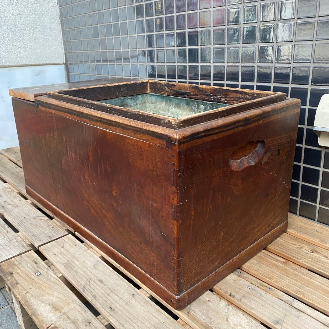 時代物 長火鉢 5杯 引き出し付き 古道具 昭和レトロ 古民家 インテリア
