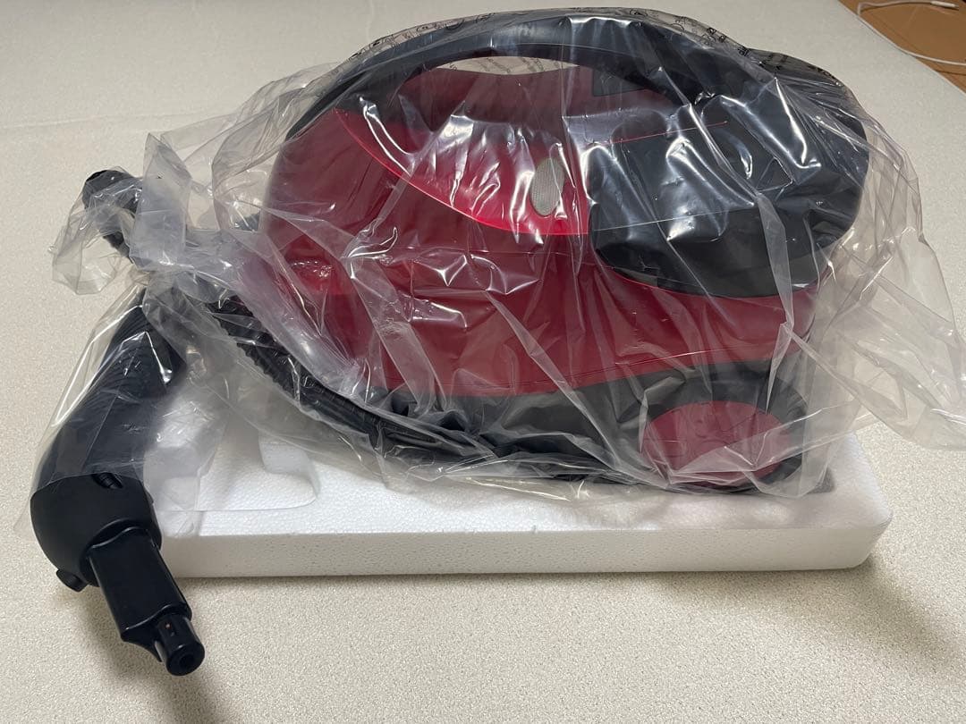 24時間以内発送　Moongiantgo スチームクリーナー 赤