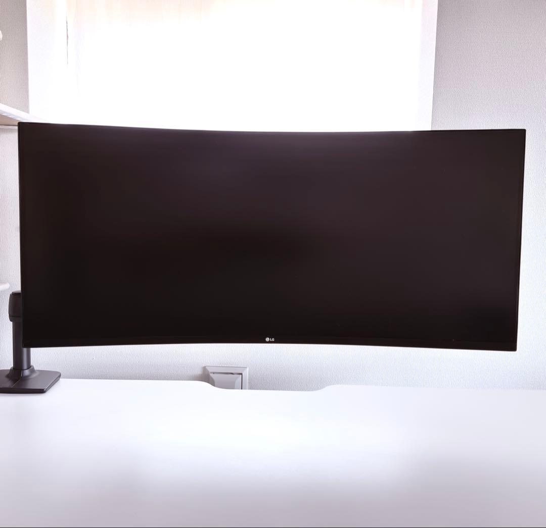 【美品】 LG 35型 ウルトラワイドモニタ USB-PD 35WN75CN-B