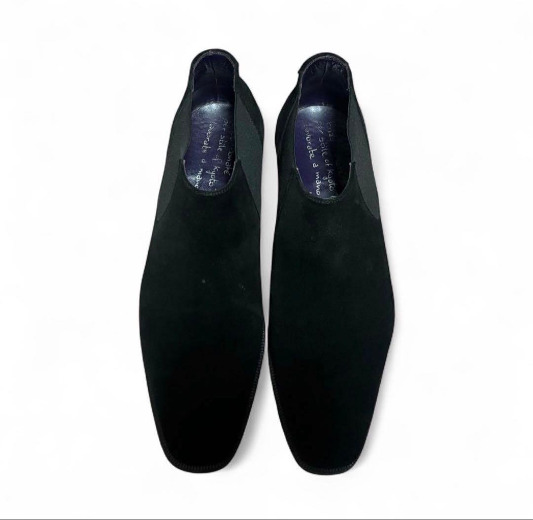 ENZO BONAFE ケーリーグラント ブラックスエード　エンツォボナフェ