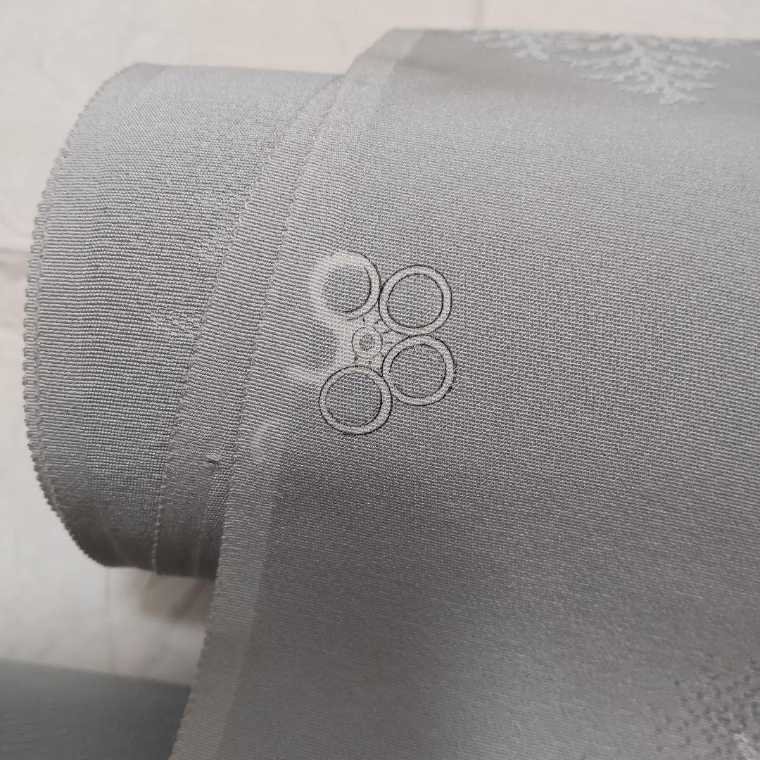 正絹　寿光織　葉紋地紋様　色無地　着尺　反物（１７）