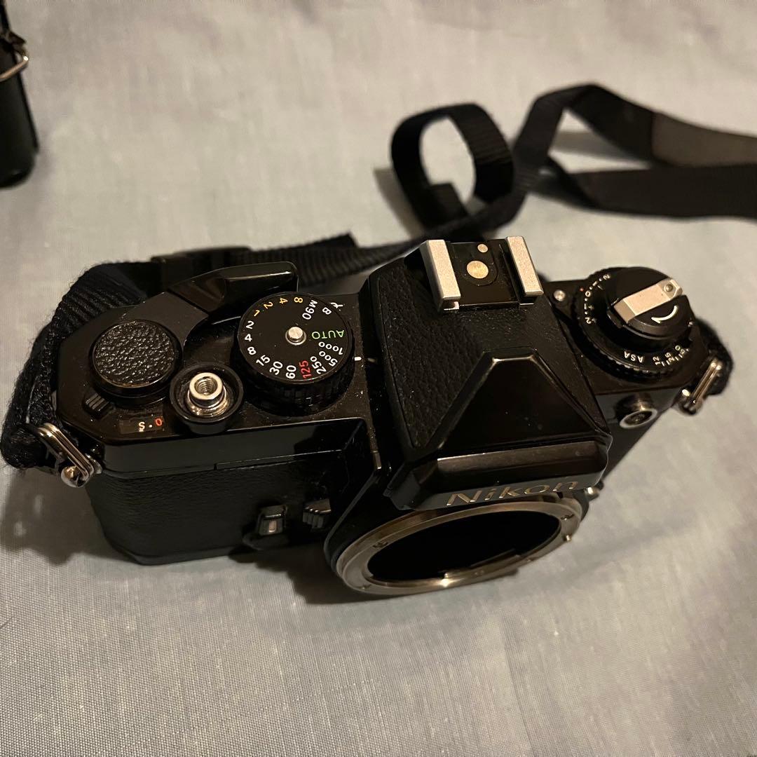 Nikon FA EF 一眼レフカメラ ブラック フィルム　2個セット　ジャンク