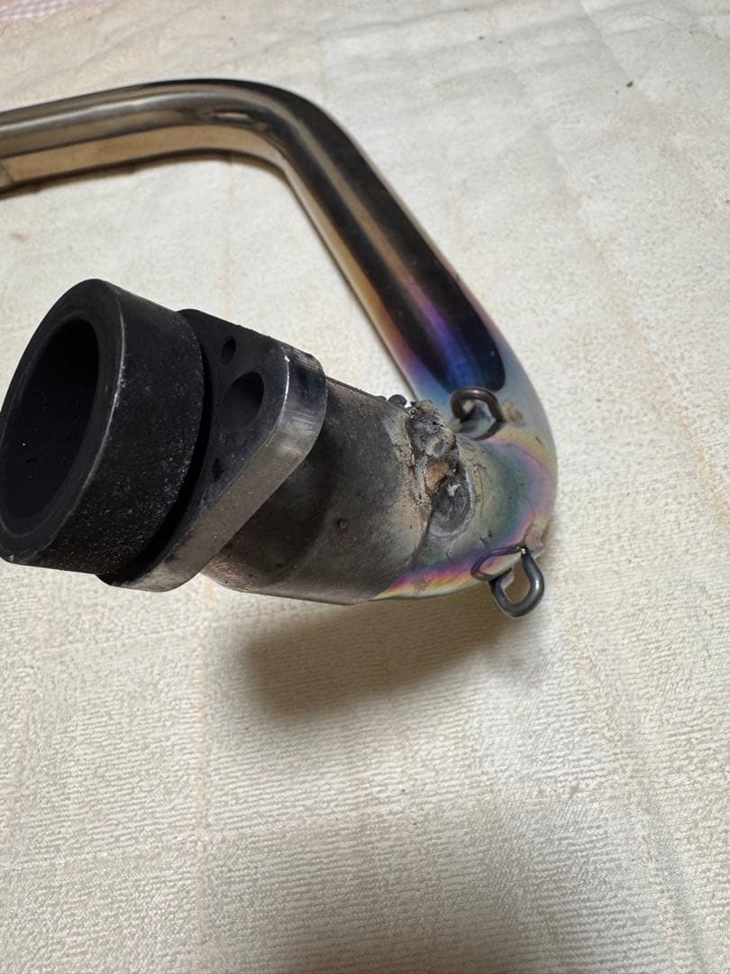 OVER フルチタンマフラー ブルーグラデーション