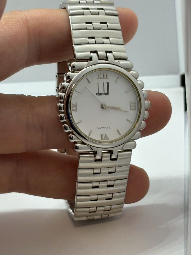ダンヒル　腕時計　ローマ　ホワイト文字盤　アンティーク