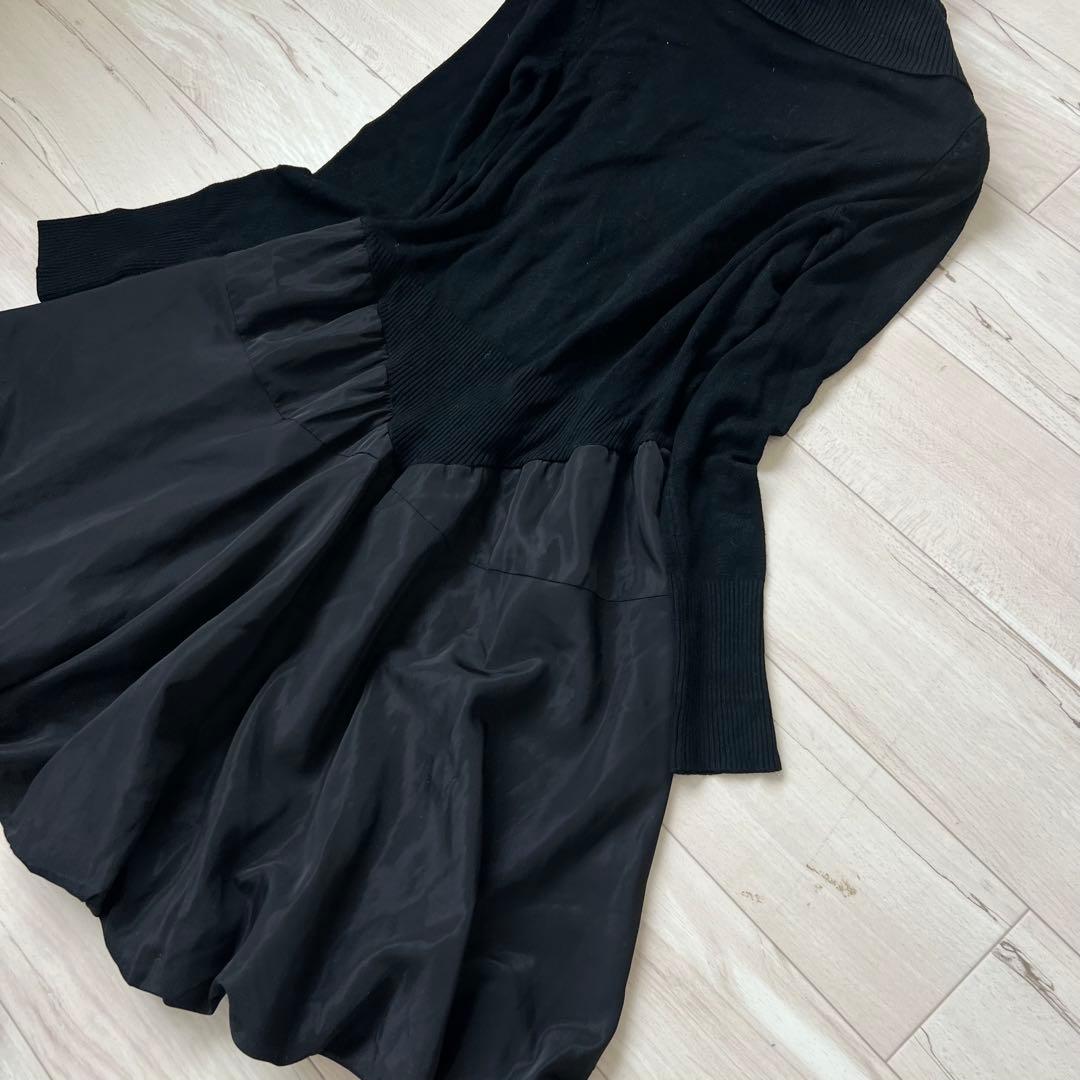 【美品】エイココンドウ　イーセンセーション　切り替え　バルーンワンピース　44