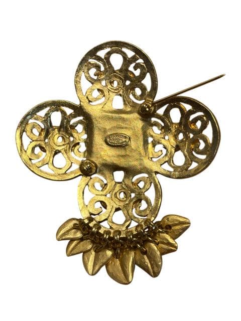 シャネル★CHANEL★ブローチ★ココマーク★1995年★GP★ゴールド