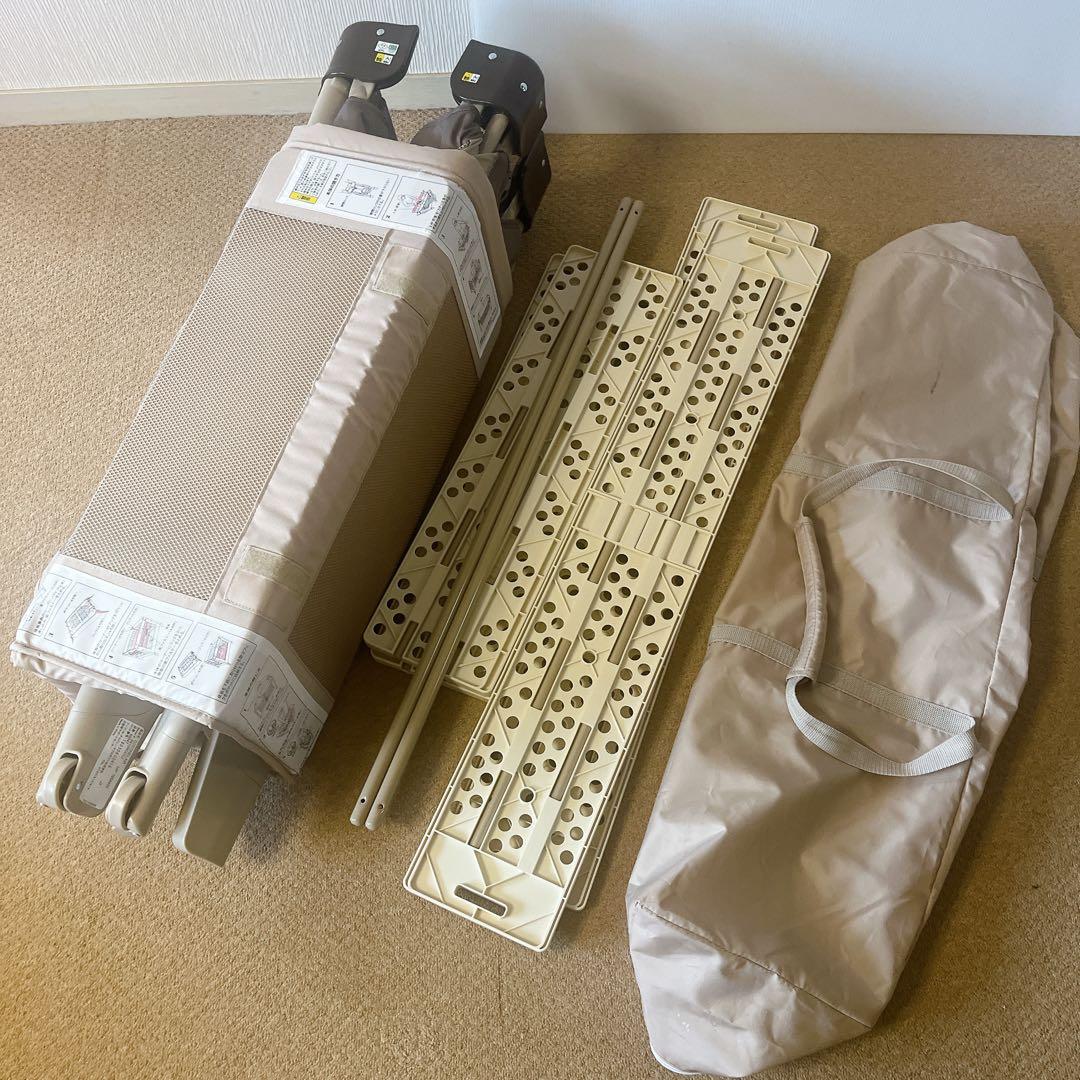 Aprica アップリカ　ココネル エアー ベビーベッド ブラウン