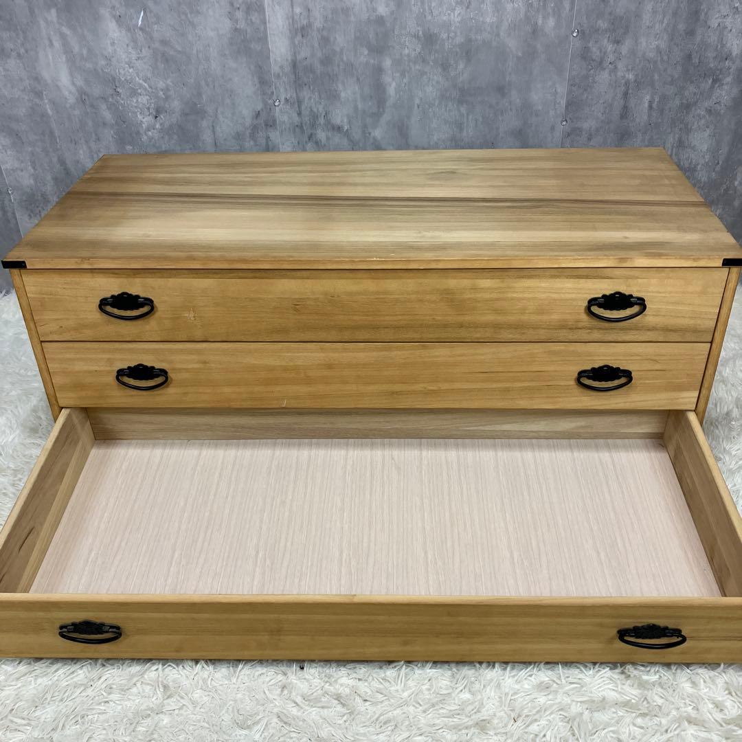 桐箪笥 3段 着物 高級 和家具 希少 昭和レトロ
