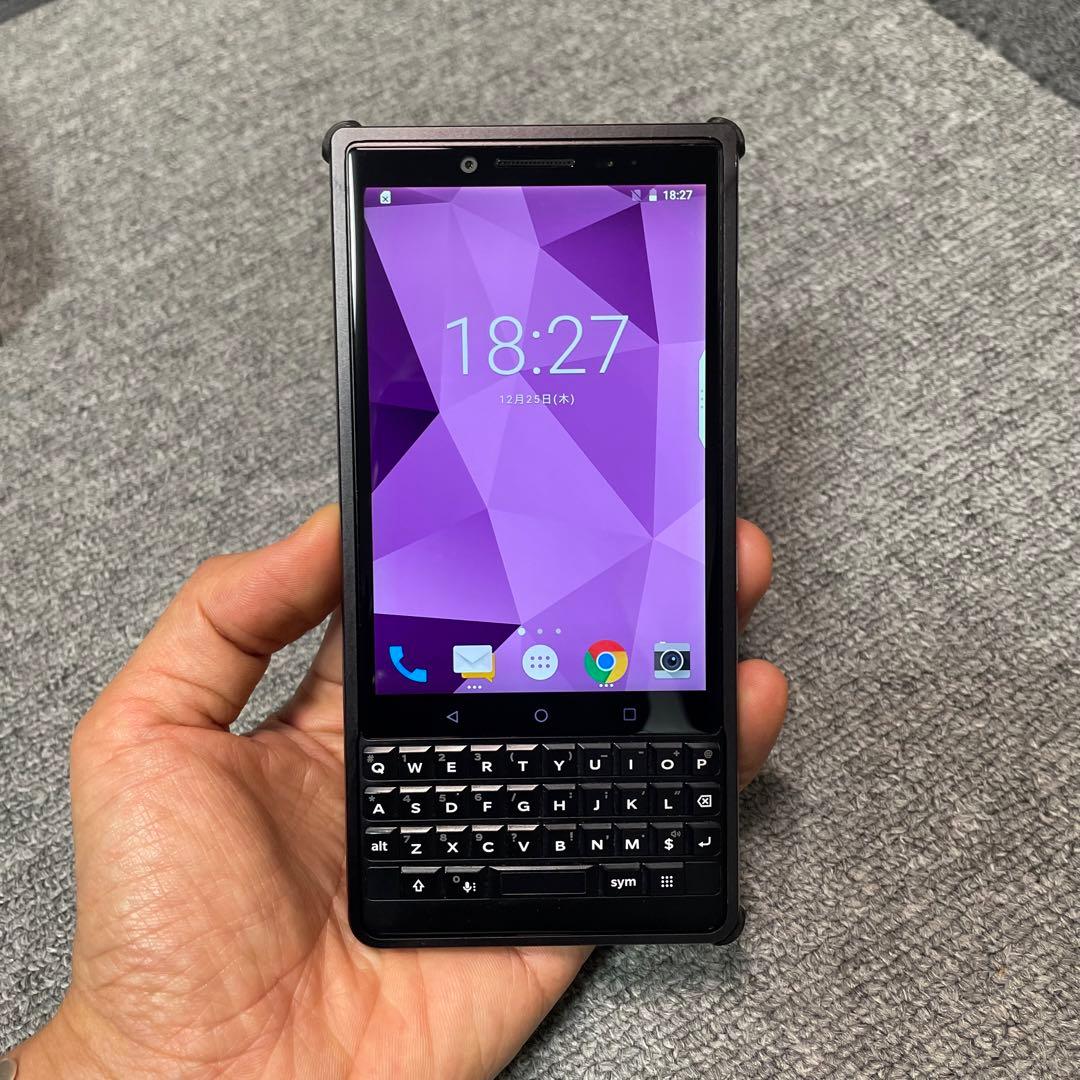 【美品】ブラックベリーKEY2 128GB ＋ケース