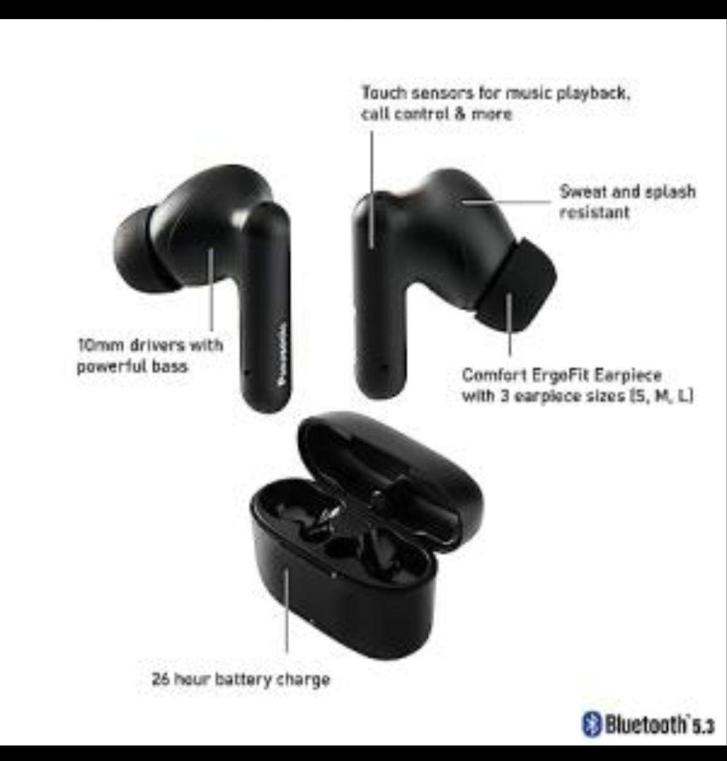 panasonic RZ-B110W ワイヤレスイヤホン 海外モデル