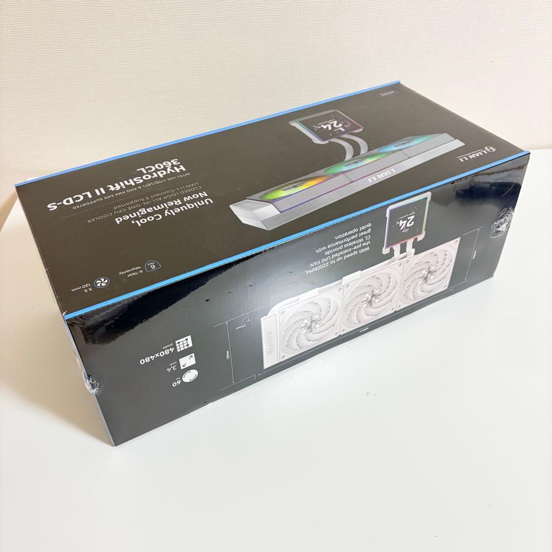 LianLi 保証書付き 最新 水冷CPUクーラー ホワイト IPS液晶