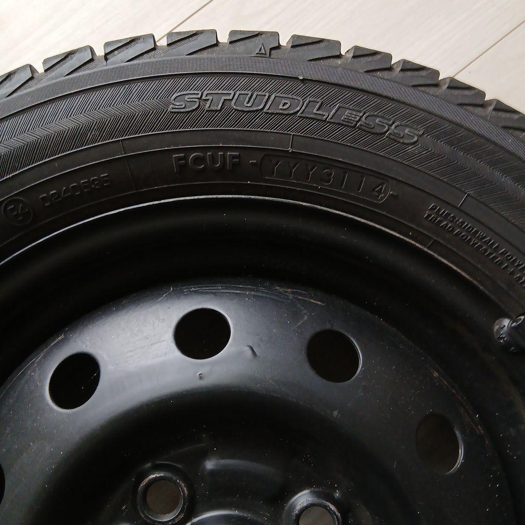【No.②】軽自動車用スタッドレスタイヤ　4本のうち2本