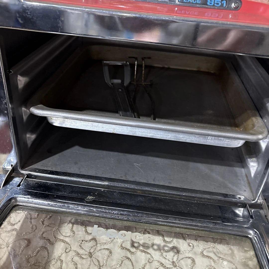 peace 851 ガスオーブン ピーステンピ　天火オーブン　赤