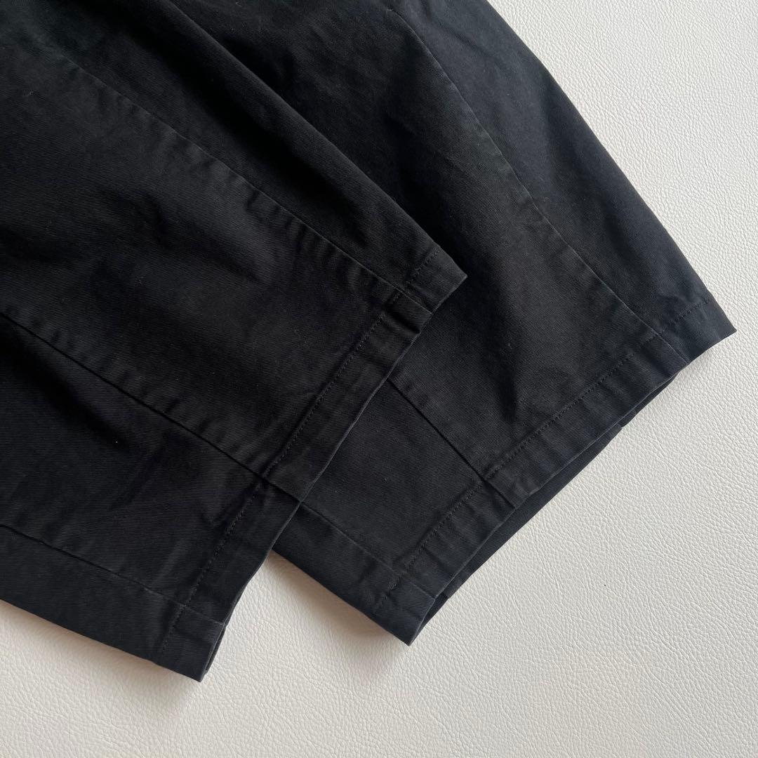 ロンハーマン　ワイドチノパンツ　RHC　ブラック　ボリューム　デニム　スラックス