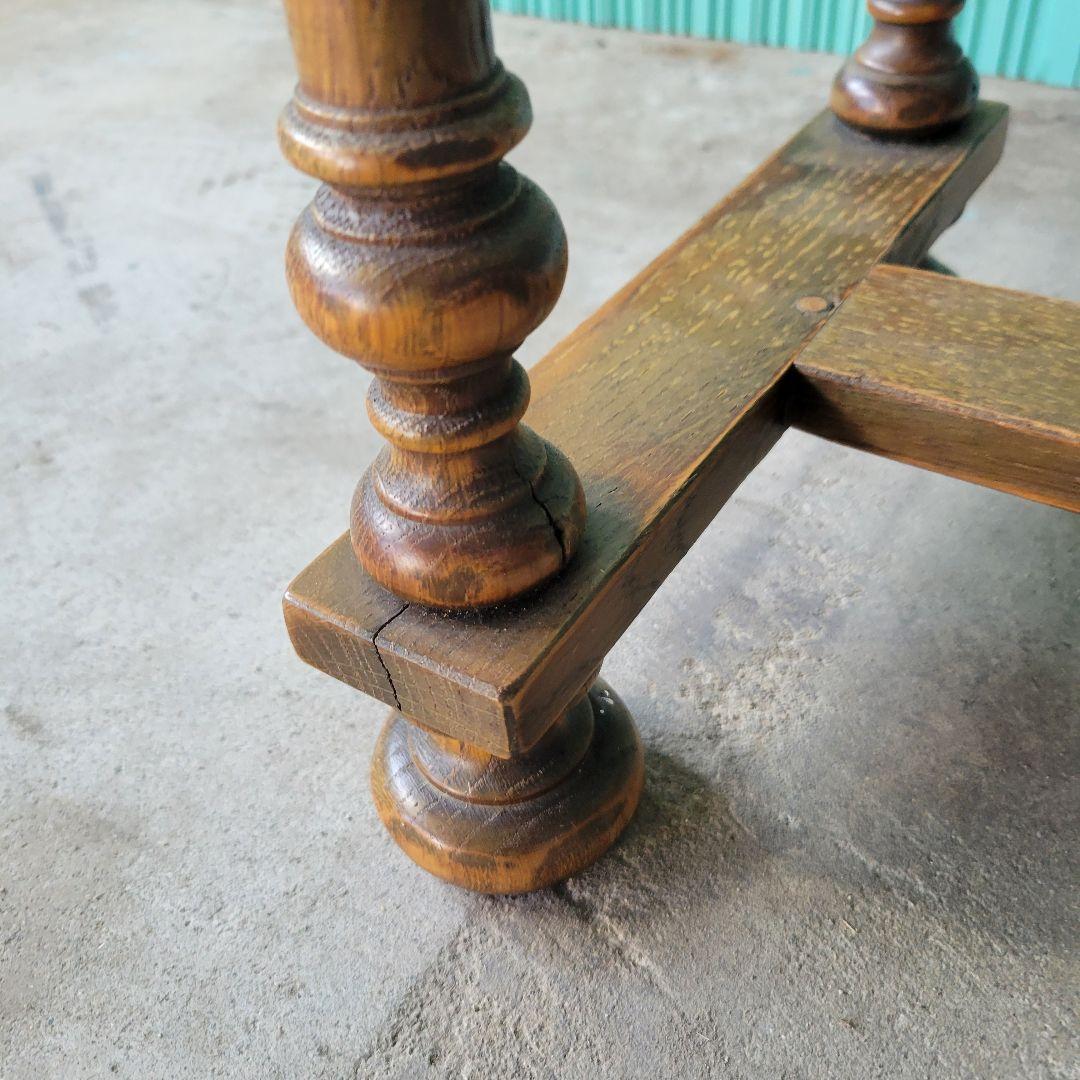 英国アンティークのコンソールテーブル 引き出し　イギリス　オーク材