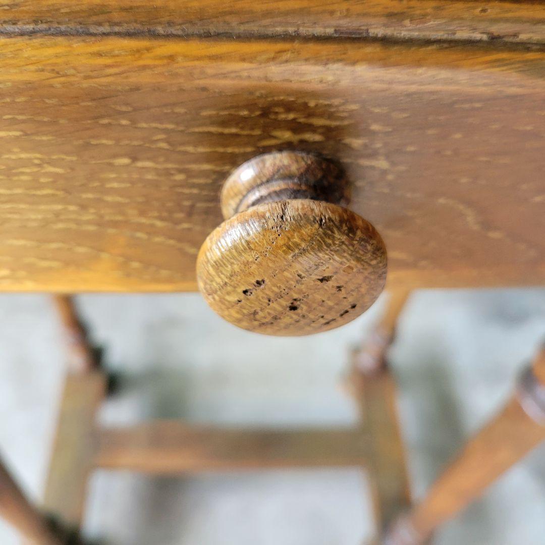 英国アンティークのコンソールテーブル 引き出し　イギリス　オーク材