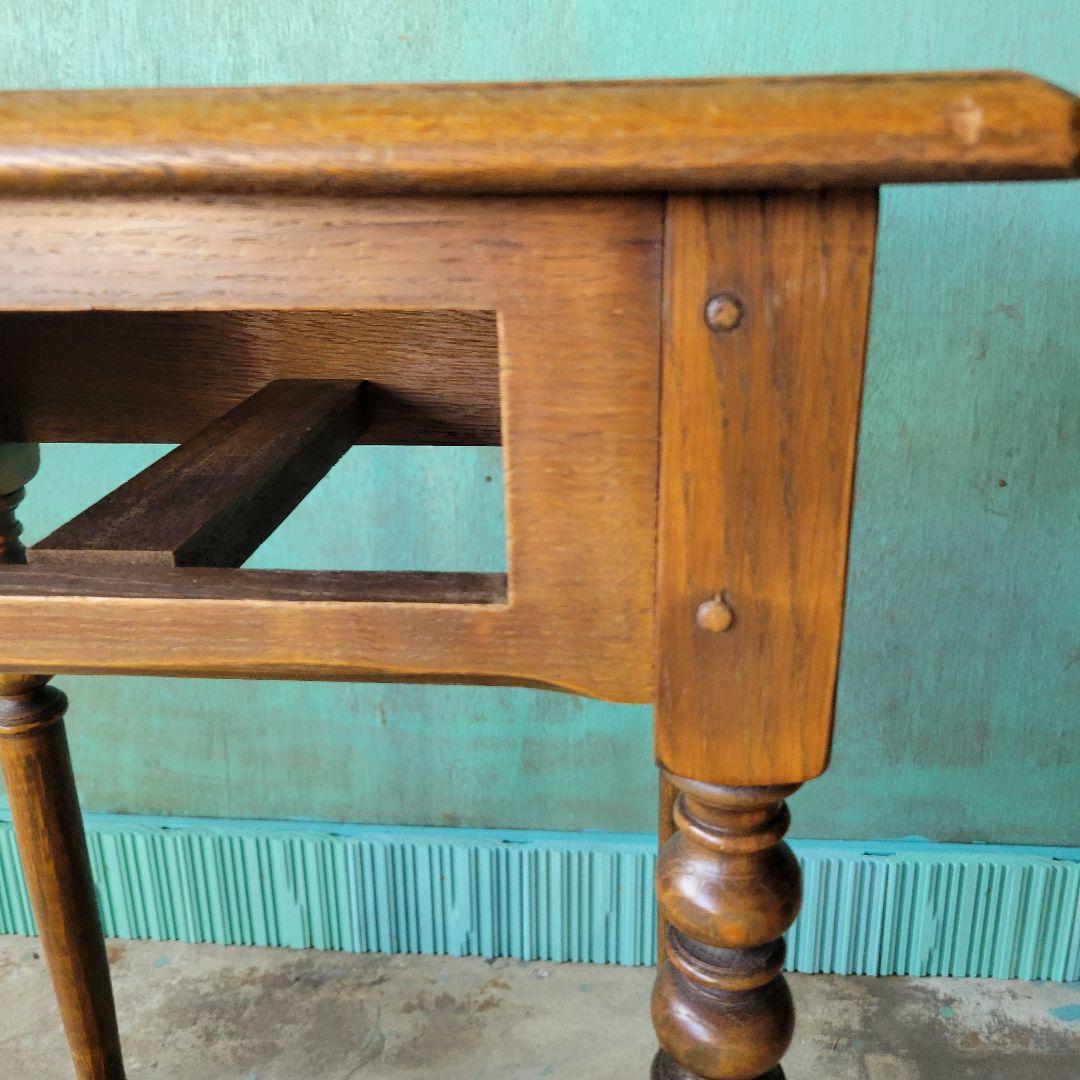 英国アンティークのコンソールテーブル 引き出し　イギリス　オーク材