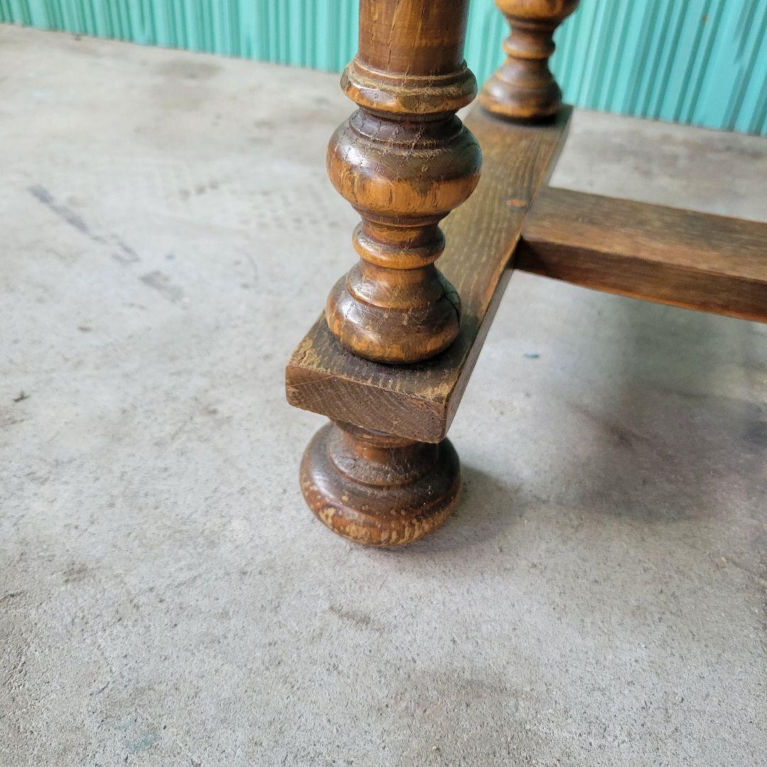 英国アンティークのコンソールテーブル 引き出し　イギリス　オーク材