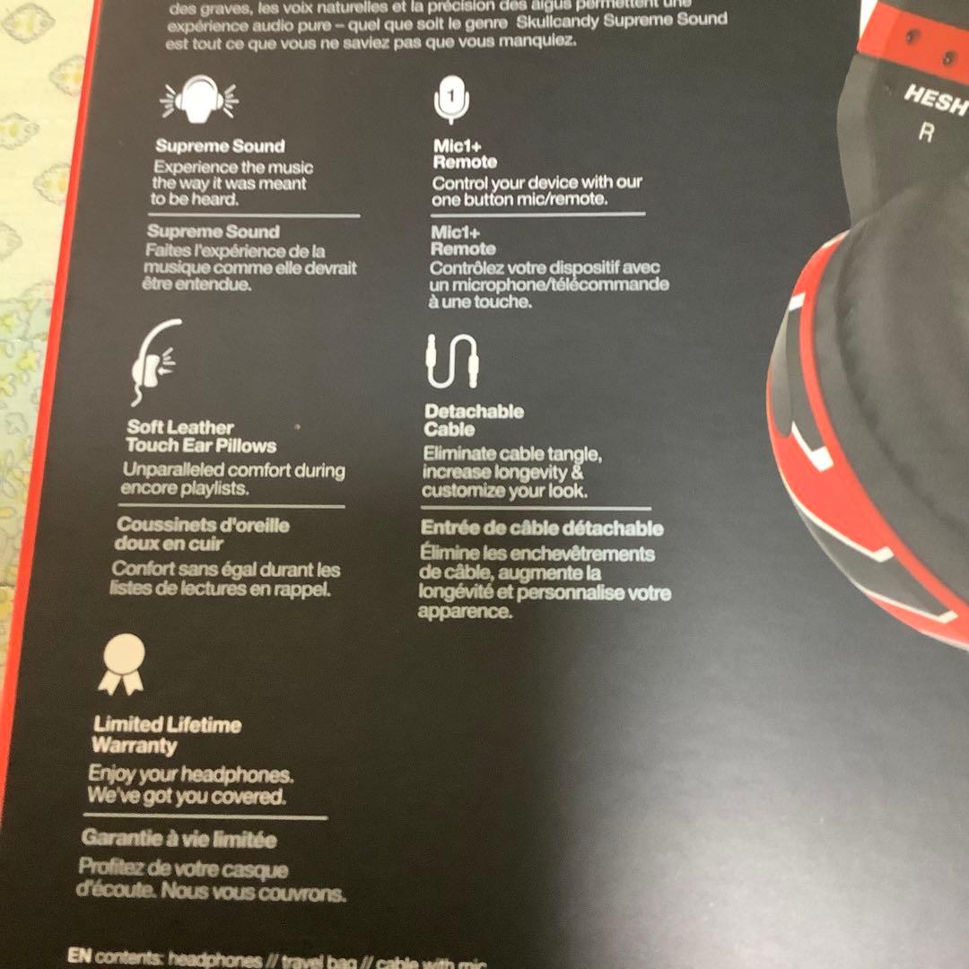 未開封 スカルキャンディ ヘッドフォン HESH2 SGHSFY−124